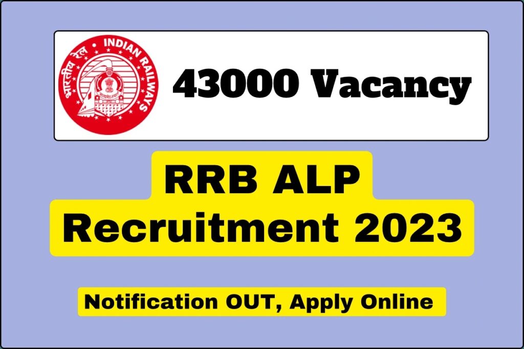 Railway Recruitment Board (RRB) Recruitment 2023 Notification OUT, Apply Online For 43000 Vacancies